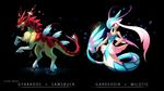  fusion gardevoir gyarados mega_gyarados milotic nintendo pok&eacute;mon sawsbuck shiny_pok&eacute;mon video_games 