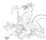  balls boo3 cum dragon male masturbation multi_limb multi_penis multiple_arms orgasm penis taur 