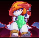  anthro canine clothed clothing dog female freedom_planet hair hypnosis leotard mammal milla_basset mind_control orange_hair tentacles video_games vincios wide_hips 