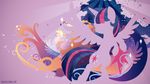  2013 abstract_background cutie_mark equine female friendship_is_magic hair horn mammal my_little_pony purple_hair sambaneko silhouette solo twilight_sparkle_(mlp) wallpaper winged_unicorn wings 