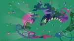  2014 abstract_background crackle_(mlp) dragon female forked_tongue friendship_is_magic gem horn my_little_pony sambaneko silhouette solo tongue wallpaper 