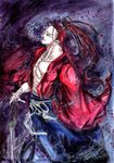  japanese_clothes katana kibagami_genjuro kimono long_hair male male_focus red_hair redhead samurai samurai_shodown samurai_spirits snk sword weapon 