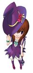  absurdres brown_hair dress hat highres kei_natsumi natsumi_kei tongue umineko_no_naku_koro_ni ushiromiya_maria 