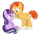  2015 blue_eyes couple cutie_mark dm29 duo equine female horn male mammal stralight_glimmer_(mlp) sunburst_(mlp) tears unicorn 