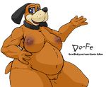  breasts canine dante-feline dog duck_hunt female hunt_(duckhunt) mammal nipples overweight pussy video_games 