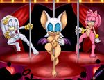  2015 amy_rose anthro areola bat big_breasts breasts echidna erect_nipples female hedgehog mammal monotreme navel nipples pussy ravnic rouge_the_bat sonic_(series) stripper zeta_the_echidna 