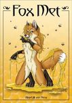  anthro arthropod bee canine female fox fur hair honey insect looking_at_viewer mammal solo text 