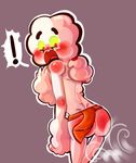  2015 blush butt clothing cloud embarrassed fluffy fur kmf97 loincloth male mr._small open_mouth shy simple_background solo the_amazing_world_of_gumball white_fur wind 