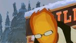  chara_(undertale) fire grillby human mammal snow tossing undertale video_games 