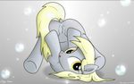  2015 :o anus blonde_hair bluemeganium butt derpy_hooves_(mlp) dock equine female feral friendship_is_magic fur grey_fur hair horse inner_ear_fluff looking_at_viewer mammal my_little_pony open_mouth pony pussy solo spread_legs spreading upside_down yellow_eyes 