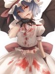  :q amino_(tn7135) bad_id bad_pixiv_id blood blood_from_mouth blood_stain blue_hair cowboy_shot cup drinking_glass gloves hat licking_lips lips mob_cap puffy_short_sleeves puffy_sleeves red_eyes remilia_scarlet sash short_hair short_sleeves simple_background skirt skirt_set slit_pupils solo tongue tongue_out touhou white_background wine_glass 