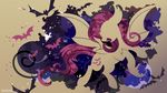  2015 abstract_background bat bat_pony bat_wings cutie_mark fangs flutterbat_(mlp) fluttershy_(mlp) flying friendship_is_magic mammal my_little_pony sambaneko silhouette solo wallpaper wings 