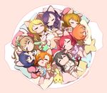  :3 :d =_= animal_ears aqua_bow ayase_eli bangs barefoot black_hair blonde_hair blue_hair bow braid brown_hair cat_ears cat_tail chibi closed_mouth dress drooling eyebrows eyebrows_visible_through_hair frills hair_bow hair_ornament hair_scrunchie hand_on_own_stomach hands_on_own_stomach happy heart heart_pillow hood hoodie hoshizora_rin hotpot hug in_container intertwined_tails kemonomimi_mode koizumi_hanayo kousaka_honoka long_hair long_sleeves love_live! love_live!_school_idol_project lying minami_kotori minigirl multiple_girls neko_nabe ng_(kimjae737) nishikino_maki no_shoes object_hug on_back on_side on_stomach one_side_up open_mouth orange_hair oversized_object pajamas pants paw_print pillow pink_scrunchie polka_dot polka_dot_background pom_pom_(clothes) ponytail pot purple_hair red_hair scrunchie short_hair shorts sleeping sleepwear sleeveless sleeveless_dress smile sonoda_umi star star_pillow star_print stuffed_animal stuffed_cat stuffed_panda stuffed_sheep stuffed_toy swept_bangs tail teddy_bear thighhighs toujou_nozomi twintails twitter_username white_legwear yazawa_nico yellow_bow 