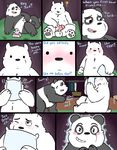  after_sex balls bear blush comic duo graft_(artist) hi_res ice_bear male male/male mammal panda panda_(character) penis polar_bear tissues we_bare_bears 