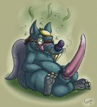 anthro balls barefoot big_balls blush buckteeth digital_media_(artwork) dirty emenius erection eyewear front_view goggles headgear hi_res huge_penis league_of_legends licking licking_lips looking_away male mammal mostly_nude overweight penis precum rat rodent sitting smelly solo sweat tapering_penis teeth tongue tongue_out twitch video_games whiskers 