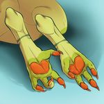  2015 digitigrade foot_fetish foot_focus hi_res monster pawpads paws rooc solo tean 