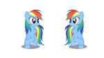  2013 animated cutie_mark duo equine female friendship_is_magic hair mammal multicolored_hair my_little_pony nose_kiss nuzzling pegasus rainbow_dash_(mlp) rainbow_hair simple_background tiredbrony white_background wings 