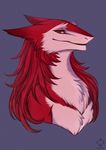  anatomically_correct female fur looking_at_viewer red_eyes red_fur sergal solo zephyrue 