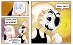  boss_monster caprine comic dialogue english_text excited fatz_geronimo_(artist) female fish group happy male mammal marine monster text toriel undertale undyne video_games 