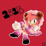  1girl 2015 amy_rose anthro black_nose clothing female footwear furry gloves green_eyes hair hedgehog horn mammal open_mouth pink_hair sega short_hair sitting solo sonic_(series) sonic_the_hedgehog unknown_artist video_games 