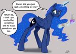  2015 dialogue english_text equine female feral freckles friendship_is_magic horn mammal my_little_pony princess_luna_(mlp) silfoe solo text winged_unicorn wings 