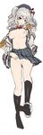  blue_eyes breasts dakimakura feet full_body hat kantai_collection kashima_(kantai_collection) looking_at_viewer md5_mismatch medium_breasts military military_uniform nipples silver_hair solo tama_(new_island) twintails uniform 
