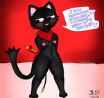  :3 anthro blush breasts cat censored clothing crossgender cute english_text feline female gamercat_(character) mammal simple_background solo text the_gamercat unknown_artist 