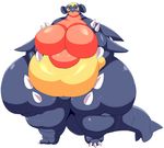  belly big_belly big_breasts big_butt blush breasts butt female funi garchomp huge_breasts huge_butt hyper hyper_breasts hyper_butt looking_at_viewer morbidly_obese nintendo overweight pok&eacute;mon solo thick_thighs video_games 