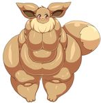  belly big_belly big_breasts big_butt blush breasts butt eevee female funi huge_breasts huge_butt hyper hyper_belly hyper_butt looking_at_viewer morbidly_obese nintendo overweight pok&eacute;mon solo video_games 