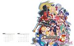  :d animal bag beads belt between_breasts bird bloodis_(disgaea) bow breasts calendar_(medium) card cat christo_(disgaea) cleavage company_name copyright_name crossed_arms december disgaea everyone glasses gradient green_hair grin groin hair_over_one_eye half-closed_eyes hand_on_own_chest harada_takehito holding holding_card horn jewelry killia_(disgaea) liezerota logo long_pointy_ears looking_at_viewer majorita_(disgaea) makai_senki_disgaea_5 medium_breasts midriff multiple_boys multiple_girls necklace november official_art open_mouth penguin pink_hair pocket pointy_ears polearm ponytail prayer_beads prinny red_eyes red_magnus red_skin seraphina_(disgaea) shadow short_hair simple_background small_breasts smile spiked_hair stomach thigh_strap usalia_(disgaea) void_dark_(disgaea) wallpaper weapon white_background white_hair widescreen zeroken_(disgaea) 