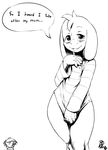  anthro asriel asriel_dreemurr bottomless byondrage caprine clothed clothing cute goat half-dressed male mammal sketch solo undertale video_games 