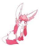  eeveelution feral fur nintendo pok&eacute;mon red_theme restricted_pallette simple_background solo source_request tagme unknown_artist video_games 