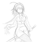  anime fan female invalid_tag sabre sketch unfinished zero2nohero 