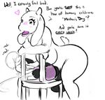  &lt;3 anthro balls blush breasts caprine cum cumshot dickgirl duo edit english_text frisk goat intersex lucky mammal nipples nude orgasm penetrable_sextoy penis sex_toy size_difference text toriel undertale video_games 