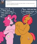  anthro anthrofied areola babs_seed_(mlp) big_breasts blue_background breast_squish breasts cutie_mark duo ear_piercing earth_pony english_text equine eyes_closed female friendship_is_magic hair horse huge_breasts invalid_tag mammal my_little_pony nude open_mouth piercing pinkie_pie_(mlp) pony simple_background smile somescrub standing text tongue tumblr 