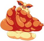  belly big_belly big_breasts breasts eeveelution female flareon funi huge_breasts hyper hyper_belly hyper_breasts looking_at_viewer morbidly_obese nintendo overweight pok&eacute;mon solo spread_legs spreading thick_thighs video_games 