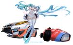  aqua_eyes aqua_hair armpits arms_up ass_visible_through_thighs bad_id bad_pixiv_id bangs bare_shoulders bmw boots cable car clothes_writing covered_navel emblem etama_quomo ferrari floating_hair foreshortening from_below full_body gloves goodsmile_company goodsmile_racing ground_vehicle halterneck hands_in_hair hatsune_miku headphones high_heel_boots high_heels highres hips leotard long_hair looking_at_viewer machinery motor_vehicle number parted_lips race_queen racecar racing_miku racing_miku_(2014) sega simple_background sleeveless slender_waist solo standing star star_print thigh_boots thigh_gap thighhighs turtleneck twintails very_long_hair vocaloid white_background white_footwear white_gloves white_legwear yokohama_tire zettai_ryouiki 