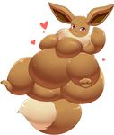  big_breasts blush breasts eevee featureless_crotch funi huge_breasts hyper looking_at_viewer morbidly_obese nintendo overweight pok&eacute;mon spread_legs spreading thick_thighs video_games 