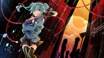  blue_eyes blue_hair cable ene_(kagerou_project) headphones kagerou_project kano_shuuya kido_tsubomi kisaragi_shintarou kozakura_marry long_hair seto_kousuke silhouette solo_focus tears twintails urahinon 