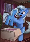  2015 box equine female friendship_is_magic horn mammal my_little_pony plushie snow trixie_(mlp) ubicorn unicorn window yakovlev-vad 