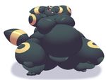  belly big_belly big_breasts blush breasts eeveelution featureless_crotch funi huge_breasts hyper hyper_belly hyper_breasts looking_at_viewer morbidly_obese nintendo overweight pok&eacute;mon spread_legs spreading thick_thighs umbreon video_games 