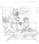  age_difference anthro associated_student_bodies brown_hyena chris_mckinley comic daniel_king feline group hyena hyenafur lion male mammal sketch 