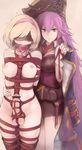  arm_around_waist arms_behind_back ball_gag bangs bar_censor bdsm belt between_breasts black_skirt blindfold blonde_hair bondage bound bound_legs box_tie breasts brown_legwear censored christina_(granblue_fantasy) collar djeeta_(granblue_fantasy) dog_collar erection facing_viewer femdom futanari gag gagged granblue_fantasy hair_between_eyes hairband hat holding_leash jacket jacket_on_shoulders large_breasts leash lips long_hair long_jacket looking_at_viewer miniskirt morisova multiple_girls necktie nipples nude open_clothes open_jacket parted_bangs pencil_skirt penis pink_hairband pirate_hat purple_eyes purple_hair red_neckwear red_rope rope shibari short_hair skirt smirk standing testicles thighhighs trembling trembling_penis very_long_hair wing_collar wrist_cuffs 