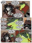  alligator anthro clothed clothing comic darkpenguin english_text lizard mammal raccoon reptile scalie text 