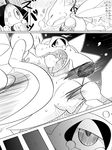  blood chigiri comic japanese_text nintendo pok&eacute;mon scyther tagme text totodile translation_request video_games 