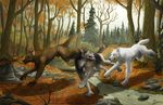  anthro arctic_wolf autumn banditt canine dog german_shepherd kekswolf lazywolf male mammal nude sheath were werewolf wolf woofy 