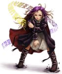  bad_id bad_pixiv_id belt boots full_body gradient_hair ground_shatter highres hijiri_byakuren kurione_(zassou) leaning_forward long_hair multicolored_hair scroll solo sorcerer's_sutra_scroll touhou transparent_background 