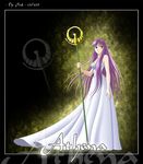  athena athena_(saint_seiya) kido_saori kidou_saori long_hair polearm purple_hair saint_seiya saori_kido spear trident weapon 