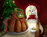  2015 christmas clothed clothing duo earth_pony equine fan_character female fruit_cake hair hat holidays hooves horn horse male mammal my_little_pony novaspark open_mouth per-vore pony tongue tongue_out unicorn 
