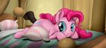  2015 animated bed blue_eyes clip_clop cutie_mark disembodied_penis duo earth_pony equine female feral friendship_is_magic hair happy happy_sex horse inside lying male male/female mammal my_little_pony on_bed on_front penetration penis pillow pink_hair pinkie_pie_(mlp) pony sex smile solo_focus 
